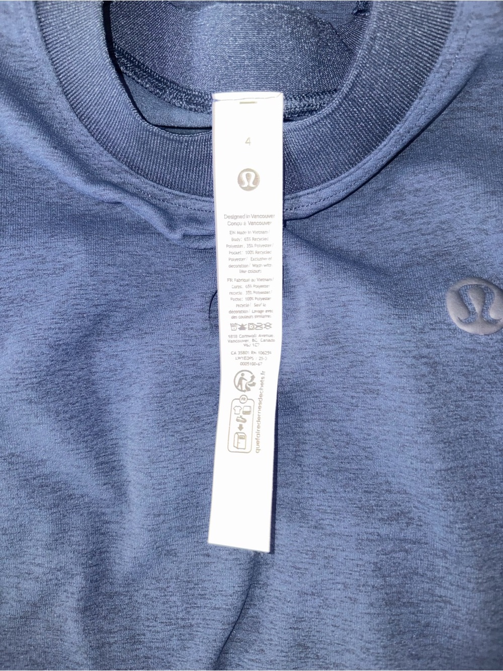 NWT*LULULEMON*SIZE4*SMOCKED WAIST T~SHIRT DRESS*AUTHENTIC* POCKETS*NAVY*$118 - Picture 5 of 16